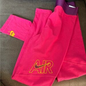 Nike Kids' Pink AIR Athletic full length legging